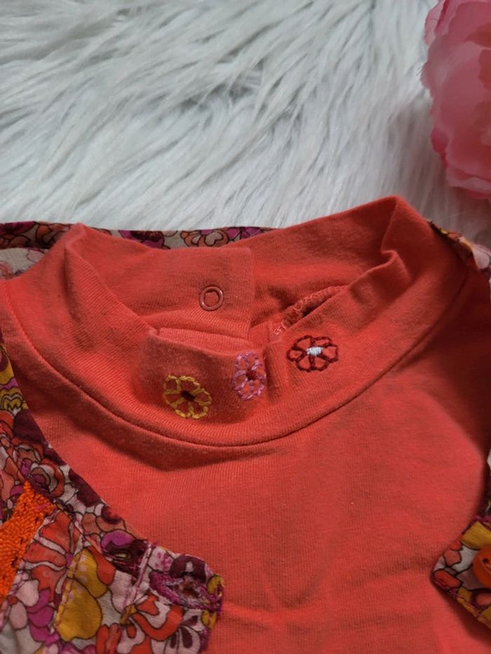 Ensemble 2 pièces sous pull +Gilet 9mois orchestra - photo numéro 4