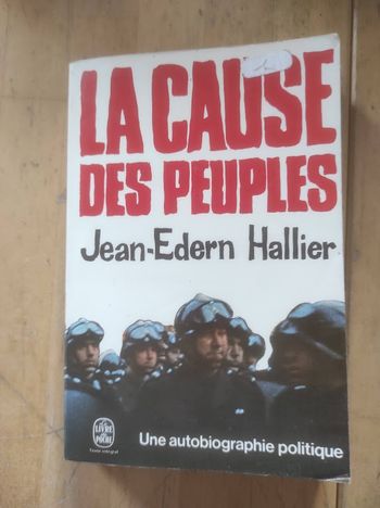 La cause des peuples Jean-Edern Hallier Livre de Poche 1974