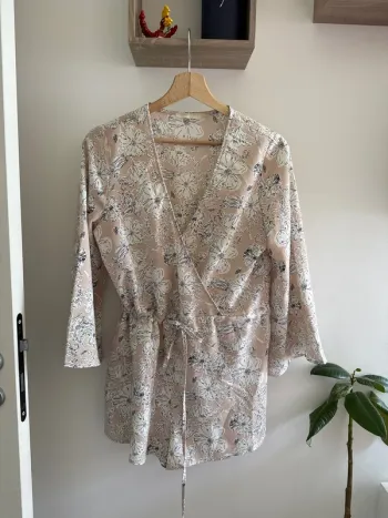Combishort rose fleurs