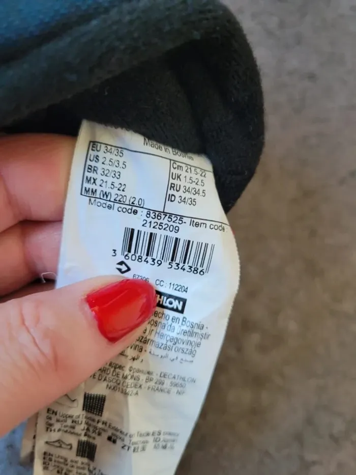 Bottes neige ski chaude hiver decathlon taille 34 taille 35 - photo numéro 3