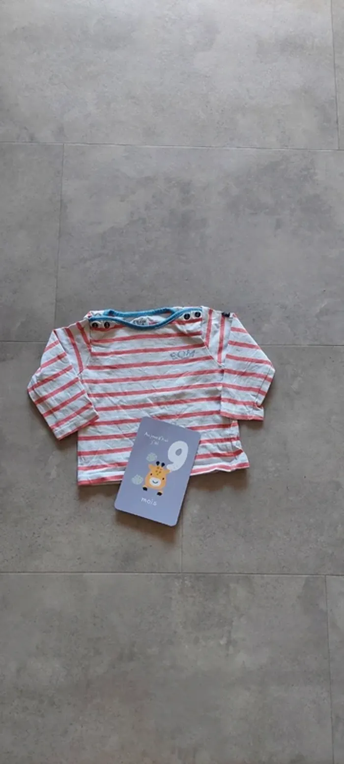T shirt manches longues EOM 9mois - photo numéro 2
