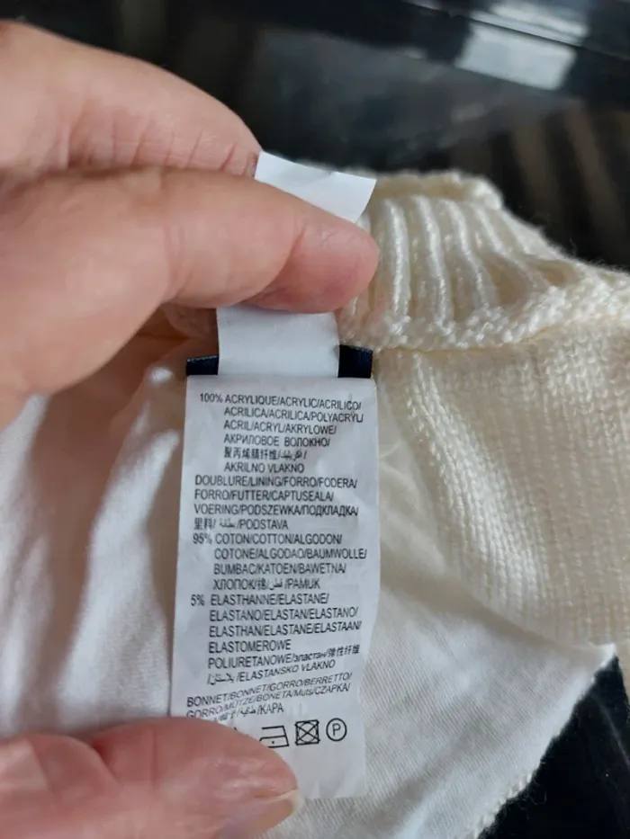 Bonnet maille avec liens - photo numéro 5