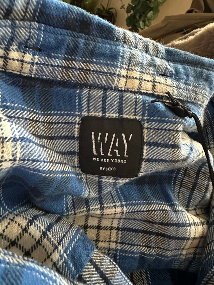 Veste chemise IKKS à carreaux avec capuche amovible – T.M – Neuve - photo numéro 8