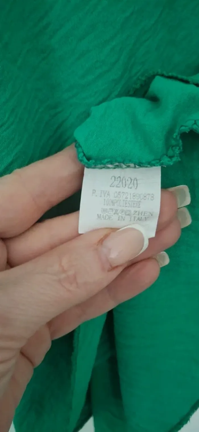 🌿 Tunique élégante verte avec détails en dentelle 🌿 - photo numéro 5