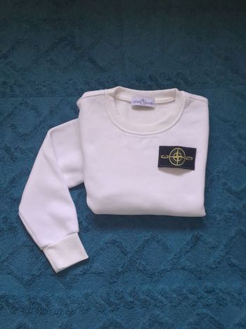 Pull stone island 🧭| Blanc| M | Excéllent état - HommeStone