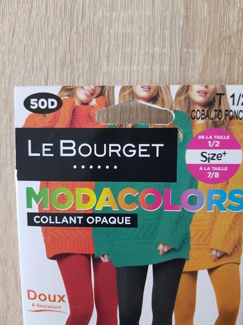 Le bourget, collant opaque, cobalt foncé, T 1/2