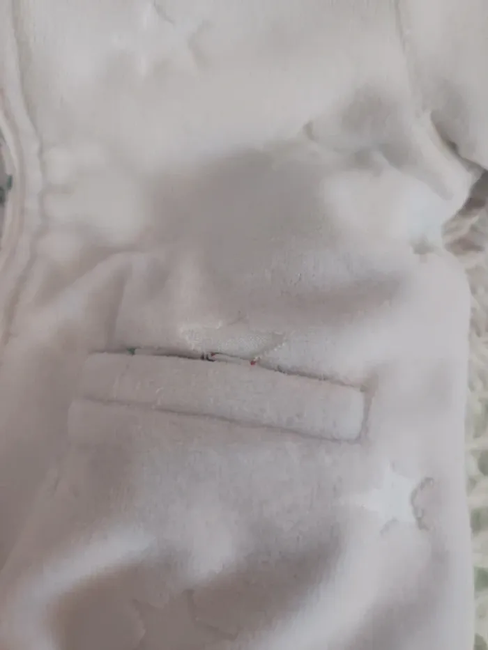 Manteau mixte blanc bébé - photo numéro 3