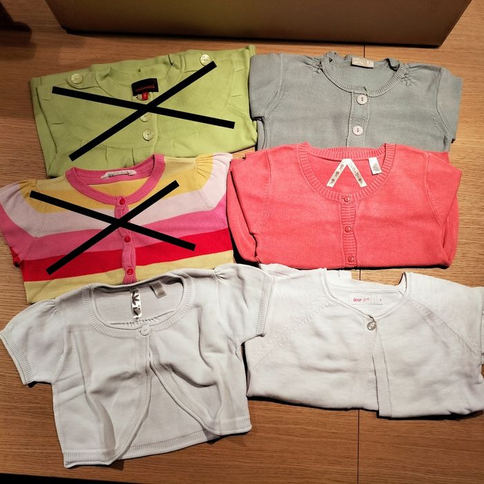 Lot 4 gilets - Fille - 6 ans Okaïdi/ DPAM