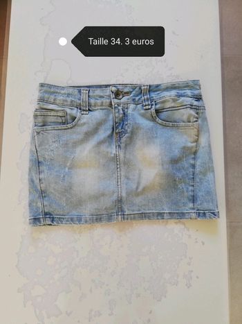 Jupe en jean 34