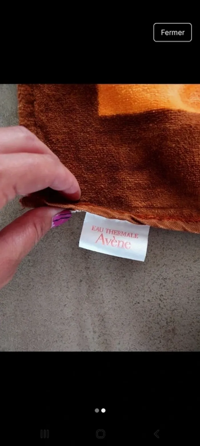 Serviette Avène - photo numéro 2