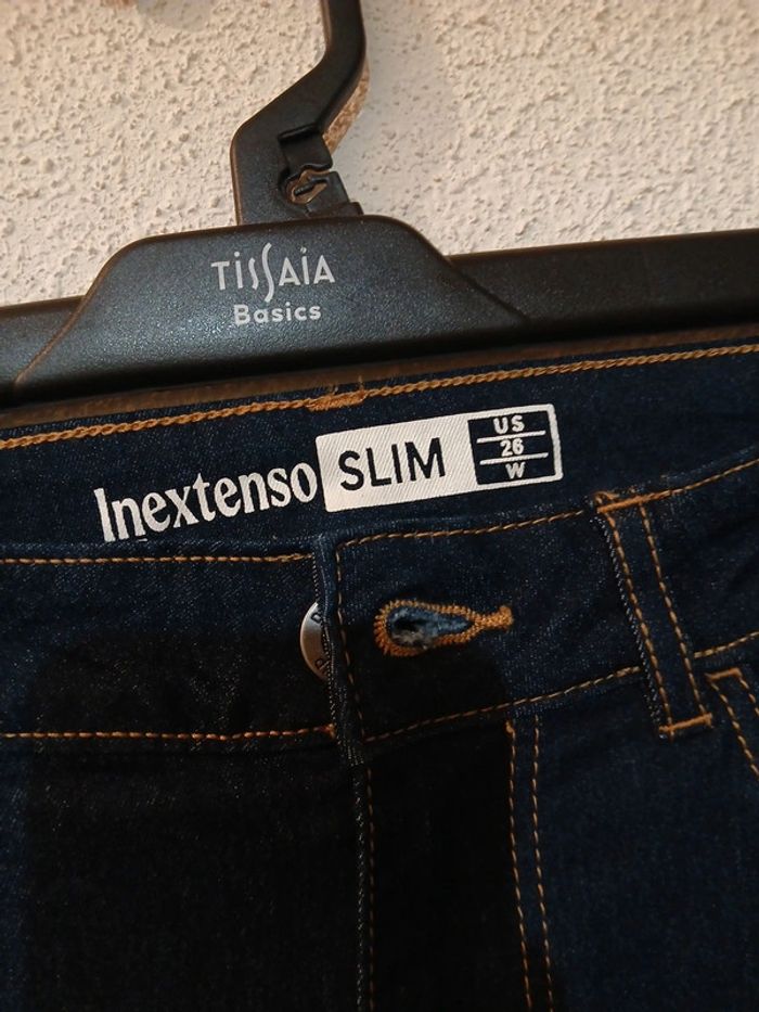 Jeans femme slim bleu marine " inextenso " taille 36 neuf avec étiquette - photo numéro 4
