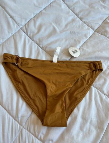 Bas de maillot de bain bikini marron vert Penti taille M/38 neuf