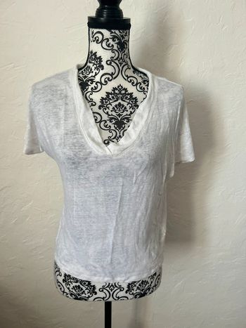 Très beau tee shirt court blanc 🥰 bonobo taille 38