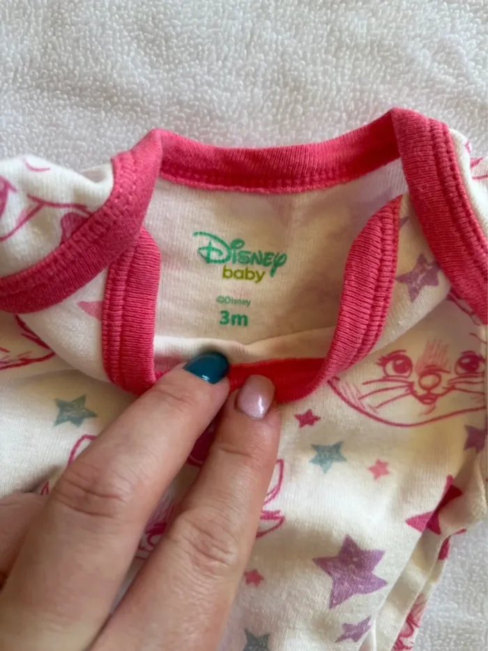 🐱 Lot de 2 bodies manches longues fille - Disney Aristochats - 3 mois 🐱 - photo numéro 3