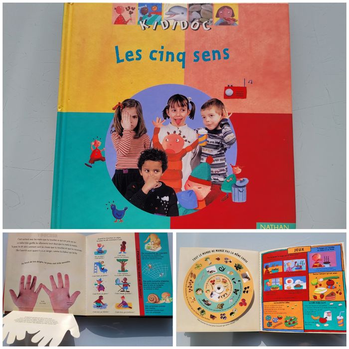 Livre animé Kididoc 👃 Les Cinq sens👂