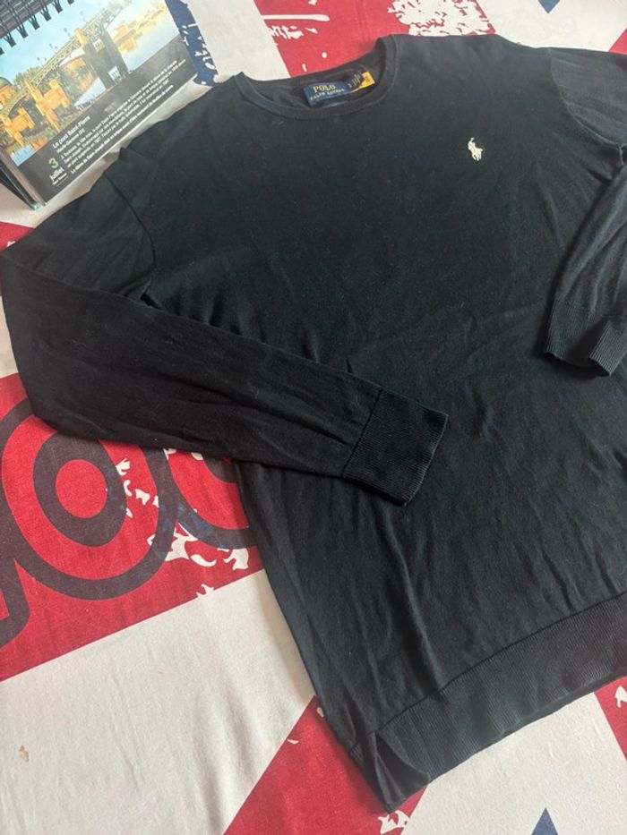 Sweat Ralph Lauren taille S noir logo blanc - photo numéro 5