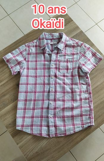 Chemise manches courtes 10 ans Okaïdi