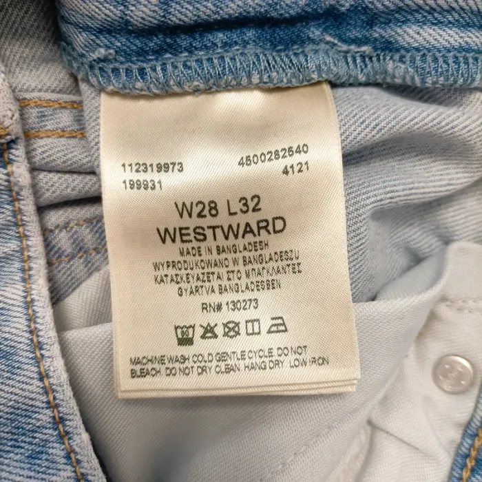 Jean Wrangler Westward bootcut taille 28 (38FR) L32 coupe flare bleu clair taille haute A1340 - photo numéro 12