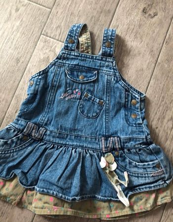 Salopette robe en jean 6 mois