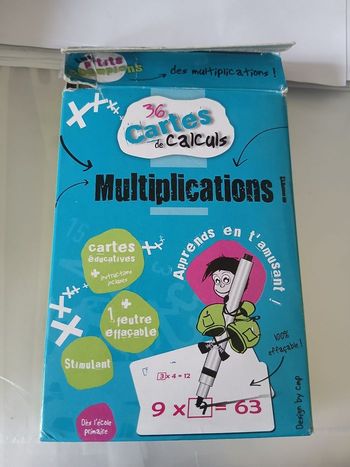 Jeux de cartes pour apprendre les multiplications