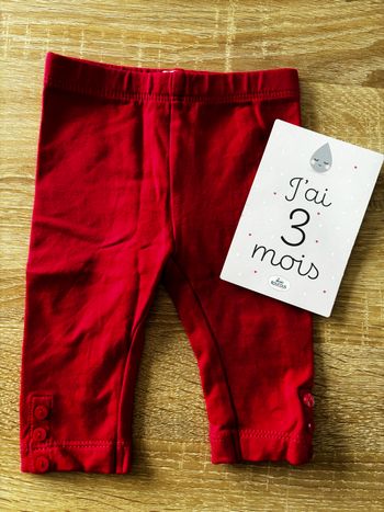 Legging court rose DPAM t.3m