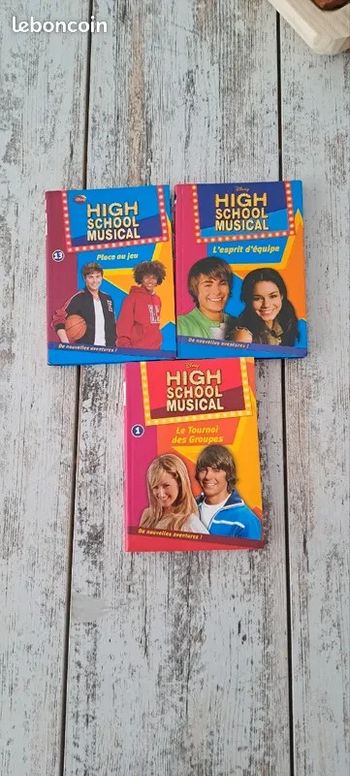 Lot de 3 livres high school musical