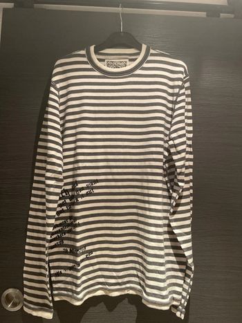 Pull fin homme blanc et gris T L Celio