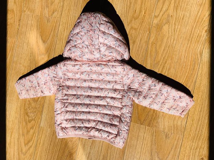 Blouson rose fleurs Bout’chou 12M - photo numéro 2