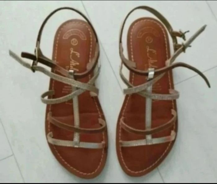Sandalettes en cuir - photo numéro 2