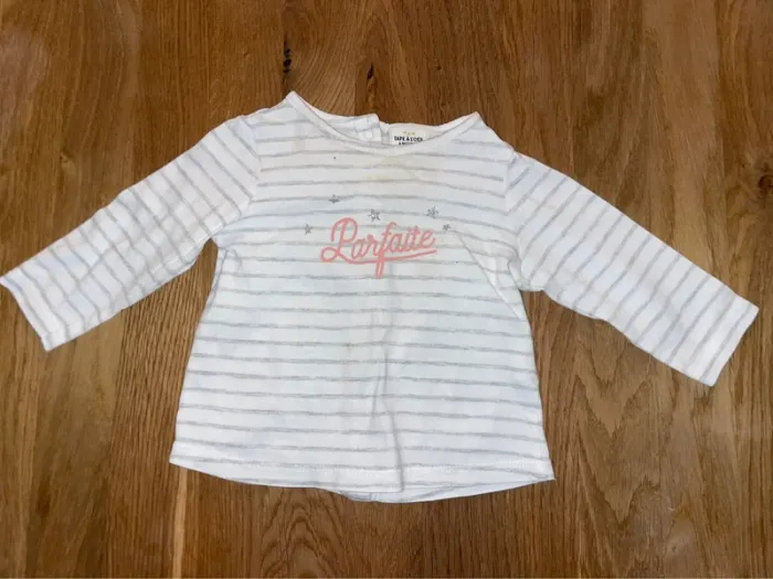 Lot t-shirt 6 mois - photo numéro 2