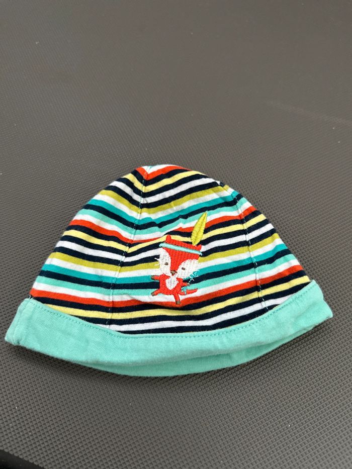 Gilet à capuche réversible (1 mois)avec bonnet 41 cm( naissance/1 mois)+ pyjama naissance - photo numéro 5