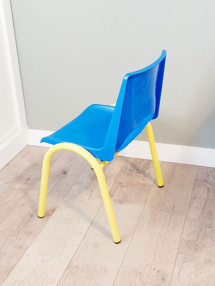 Chaise enfant école maternelle vintage - photo numéro 4