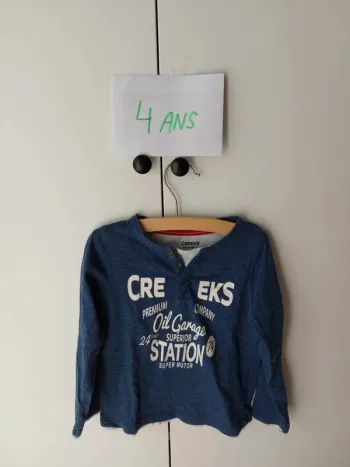 T-shirt manches longues Creeks 4 ans