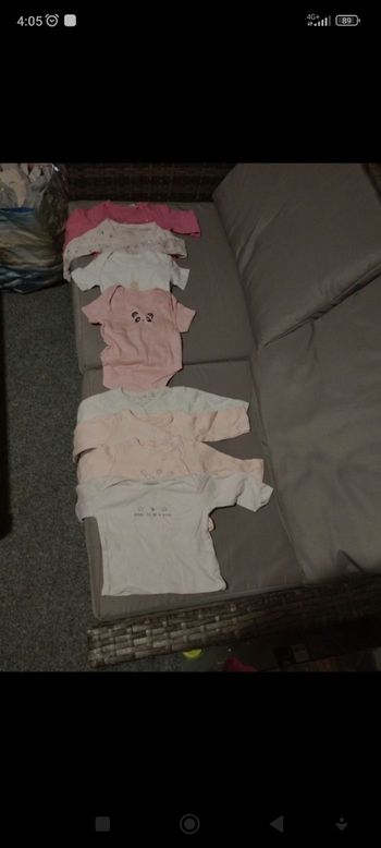 8 bodys bébé fille