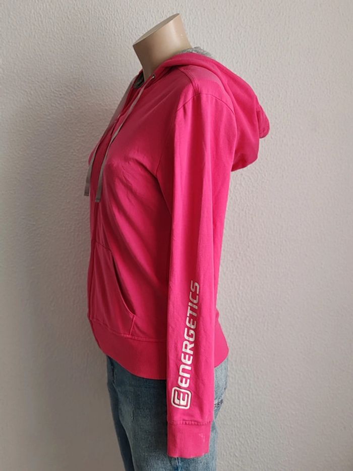 Veste sweat à capuches rose fuchsia Energetics T.40 - photo numéro 2