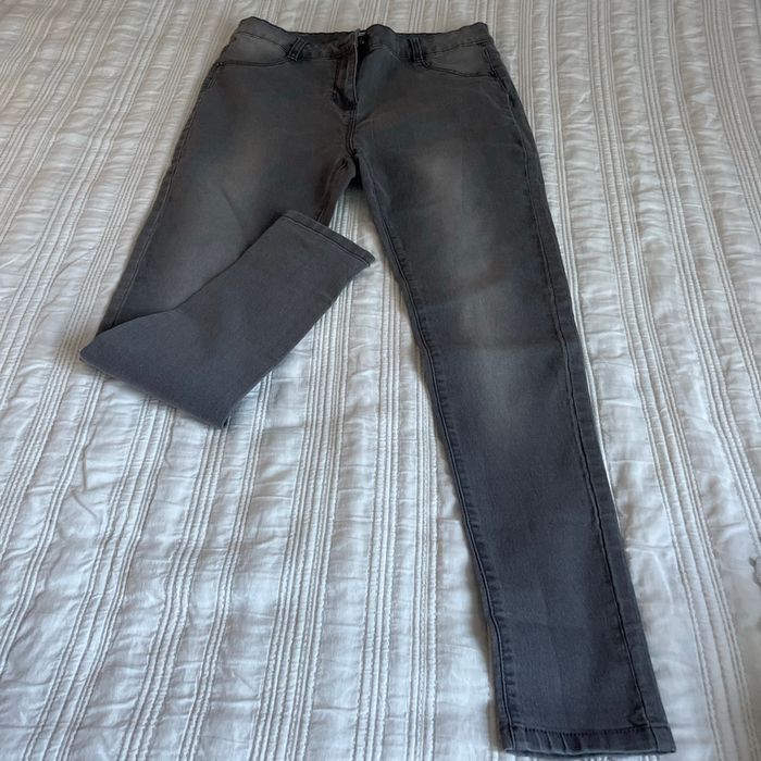 Jean skinny  gris délavé - photo numéro 3