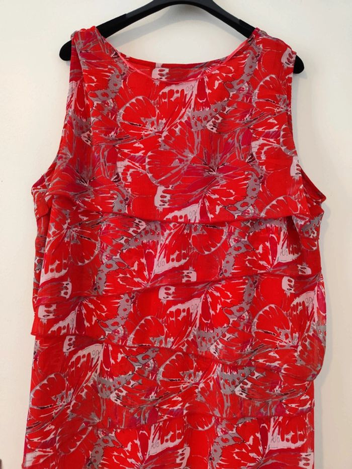 Robe rouge à volants taille 56 Ikebana - photo numéro 4