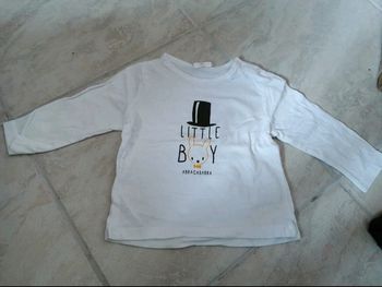 T-shirt à manches longues bébé garçon 9 mois comme neuf