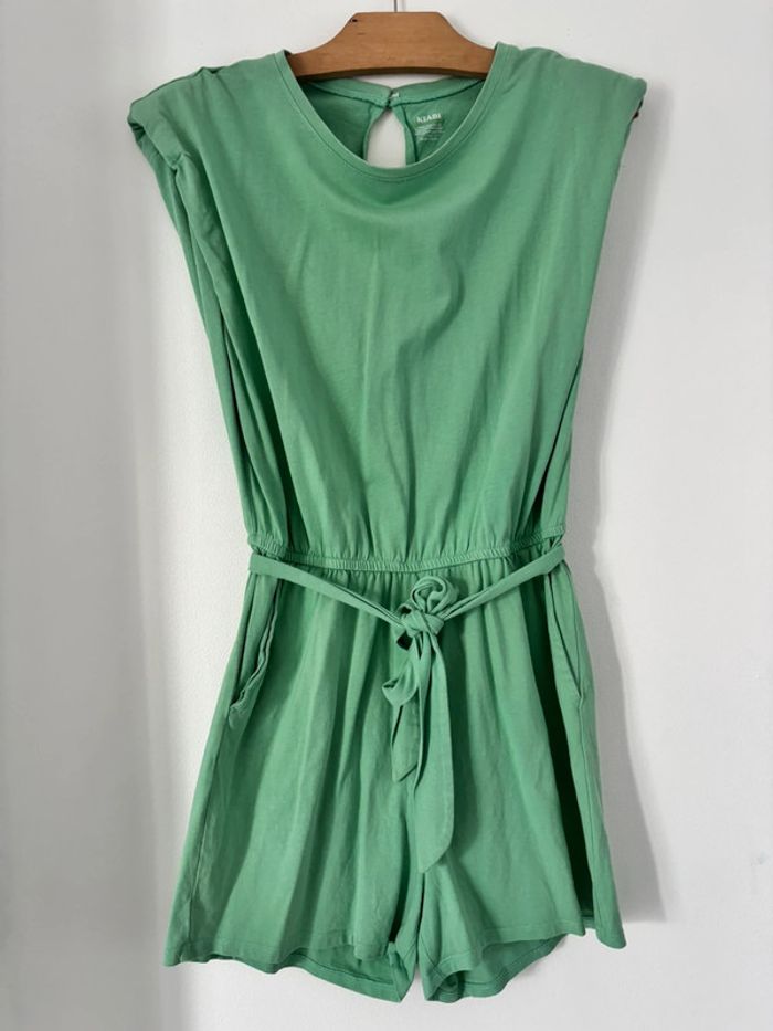 Combishort femme vert clair Kiabi taille M