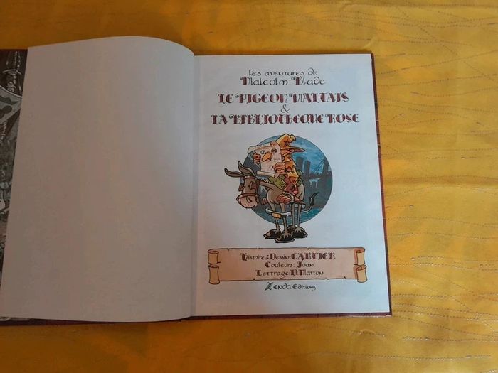 BD Vintage (1991) Cartier ; le pigeon maltais > les aventures de Malcom Blade Idéal Cadeau de Noël 🎄 - photo numéro 3