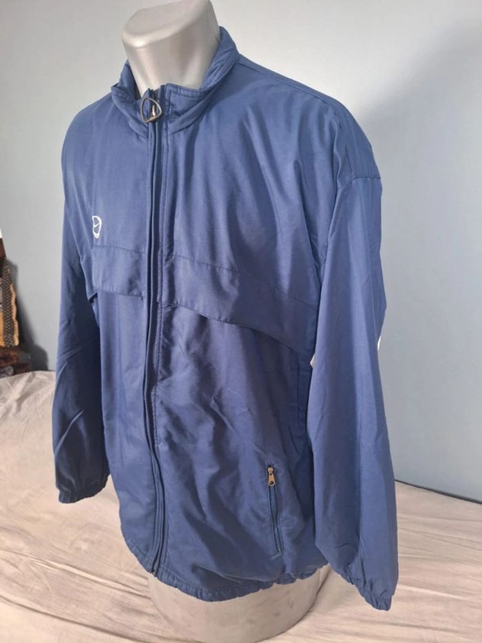 Veste Nike Team vintage XL bleu marine logo bouclier brodé zippée (546) - photo numéro 9