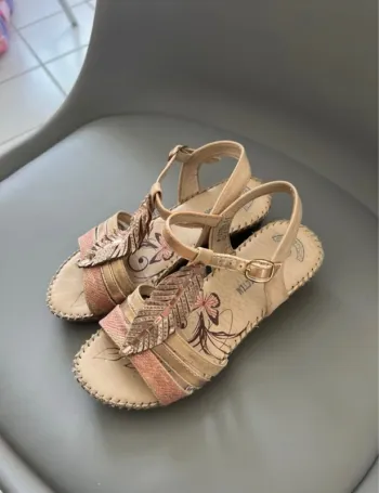 Sandales fille taille 31 rose fashion victim