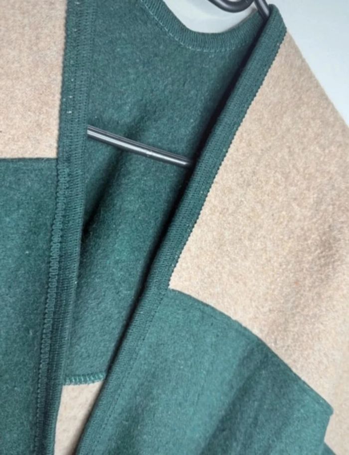 💚Magnifique Pancho beige - vert canard - G&K T/U 💚 - photo numéro 4