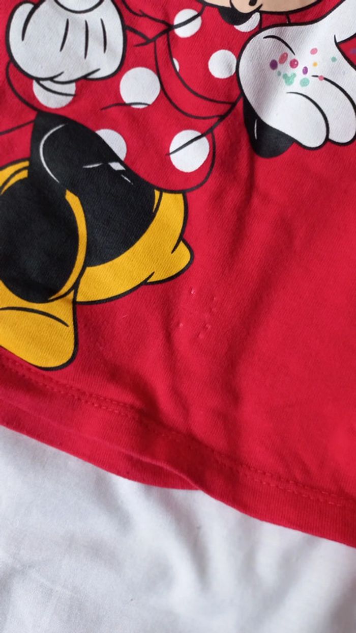 T-shirt rouge minnie bisous - photo numéro 5