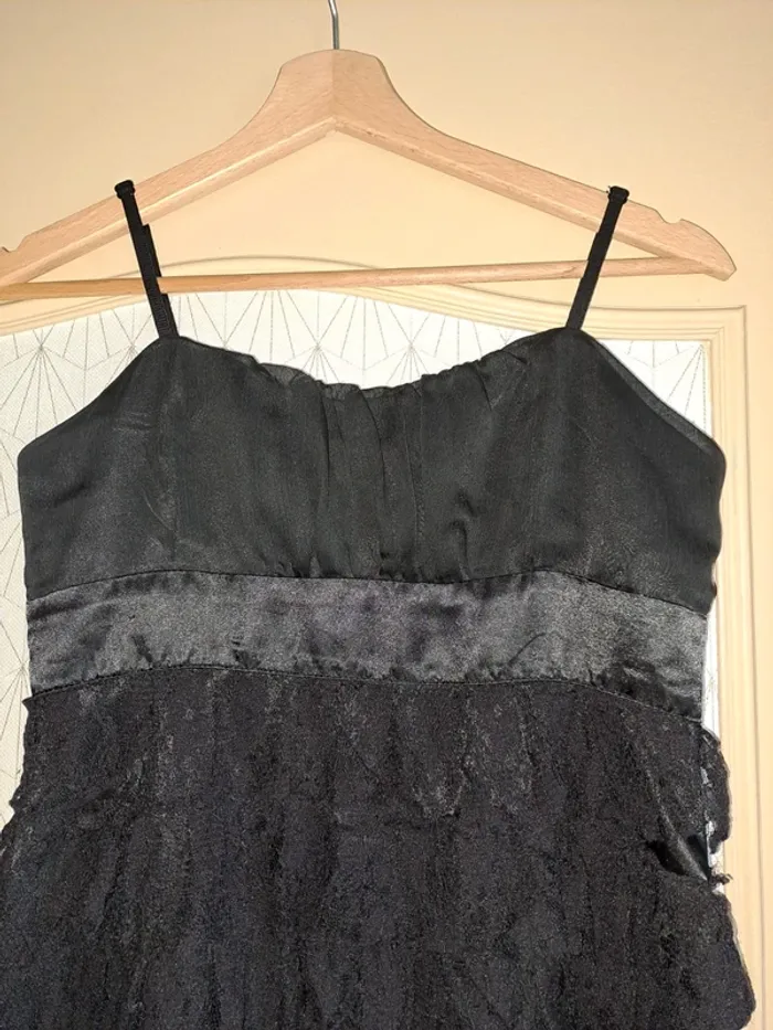 Robe de soirée femme noire M Jennyfer tbe - photo numéro 3