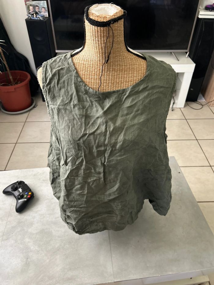 Blouse sans manches puro lino