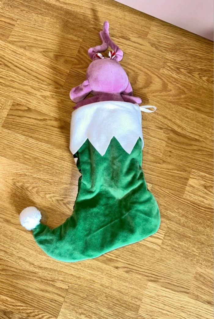 Peluche Stitch Rose Angel interactive collection Noël - chaussette de Noël neuve - photo numéro 2