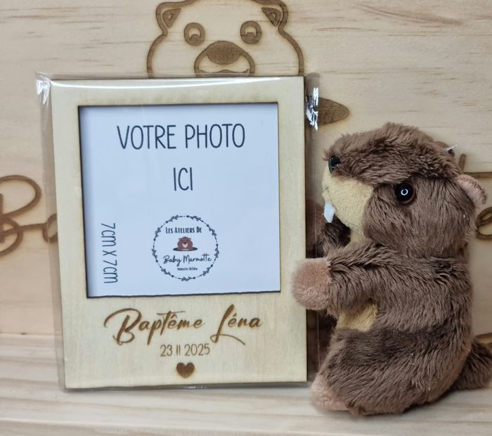 Polaroid bois aimanté - photo numéro 5