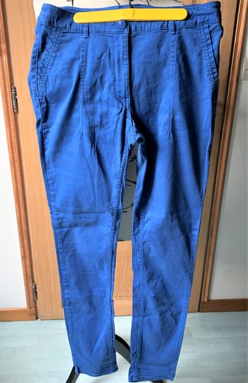 Pantalon bleu coton taille 38/40