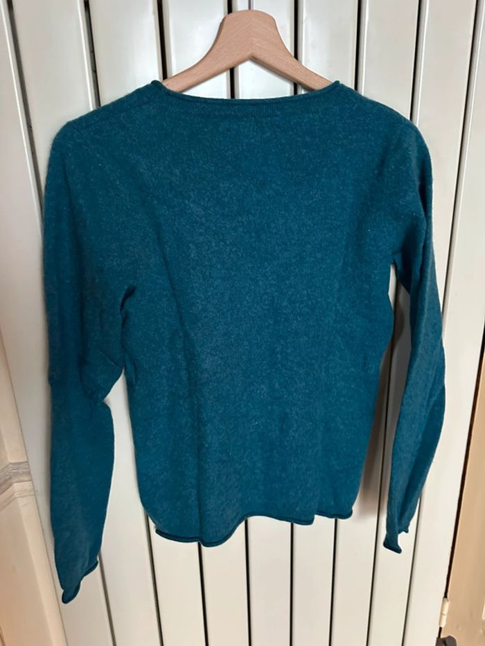 Pull en cachemire turquoise S-M - photo numéro 2